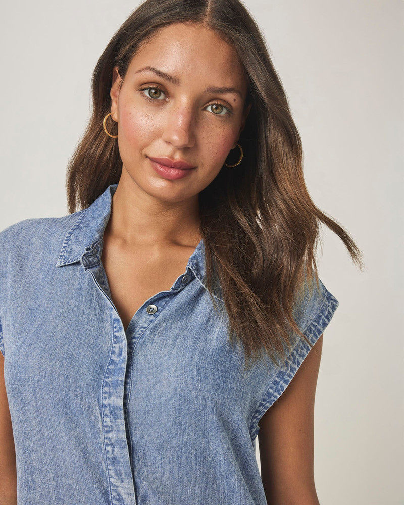 Splendid Wren Indigo Mini Dress outlook