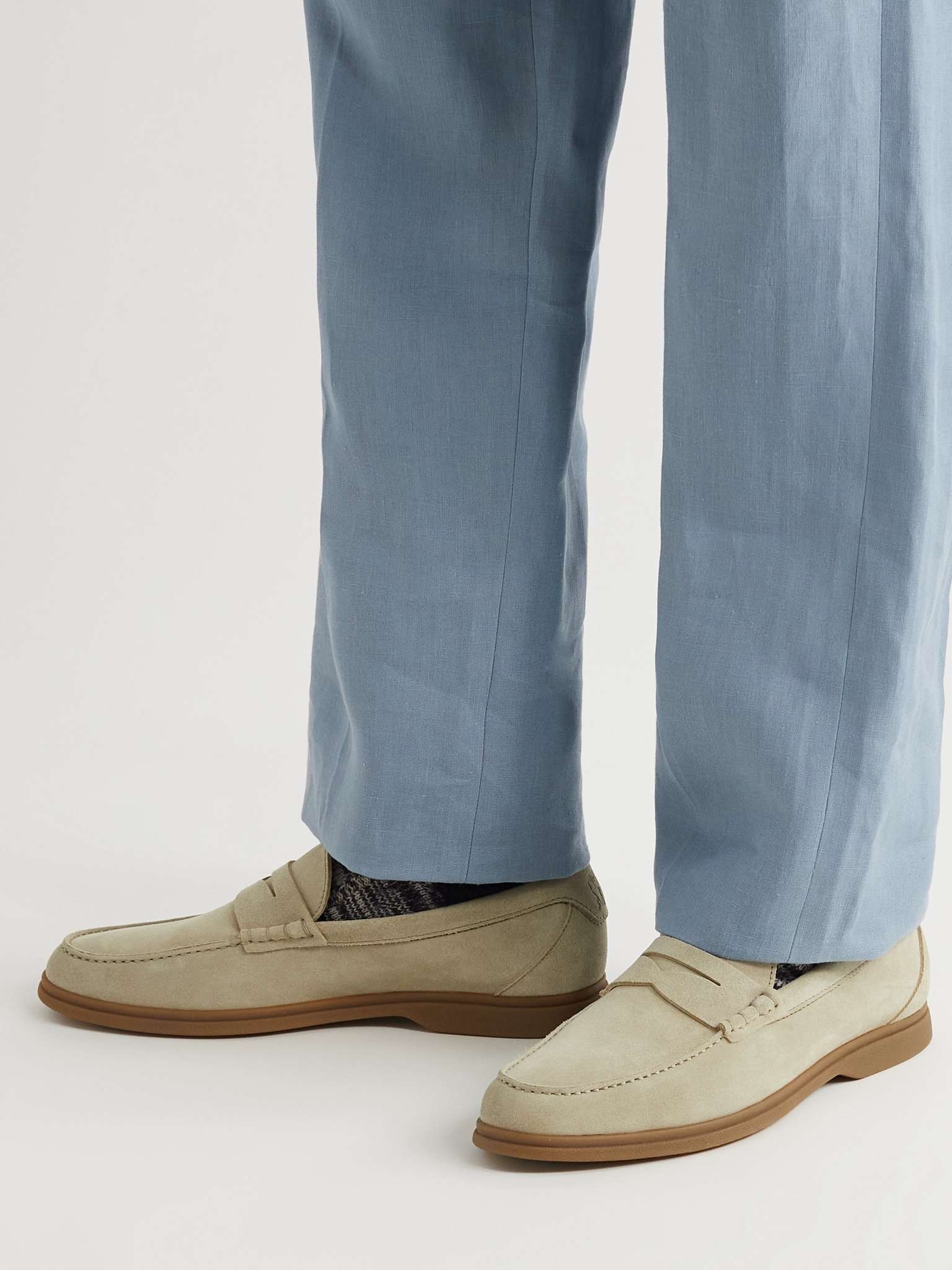 Suede Penny Loafers - 2