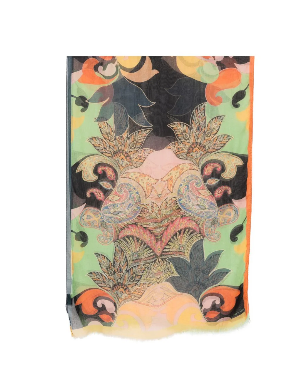 paisley-print scarf - 1