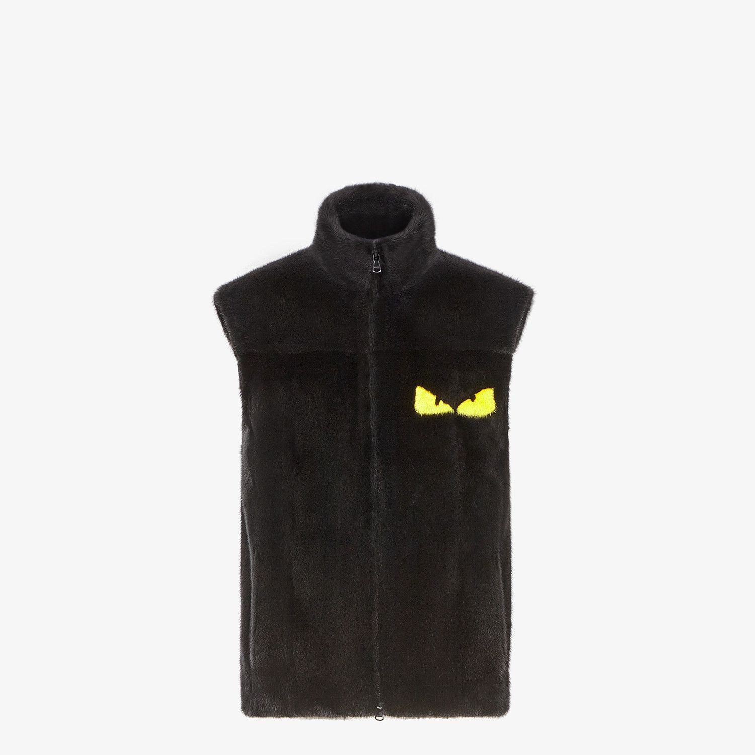 Black mink vest - 1