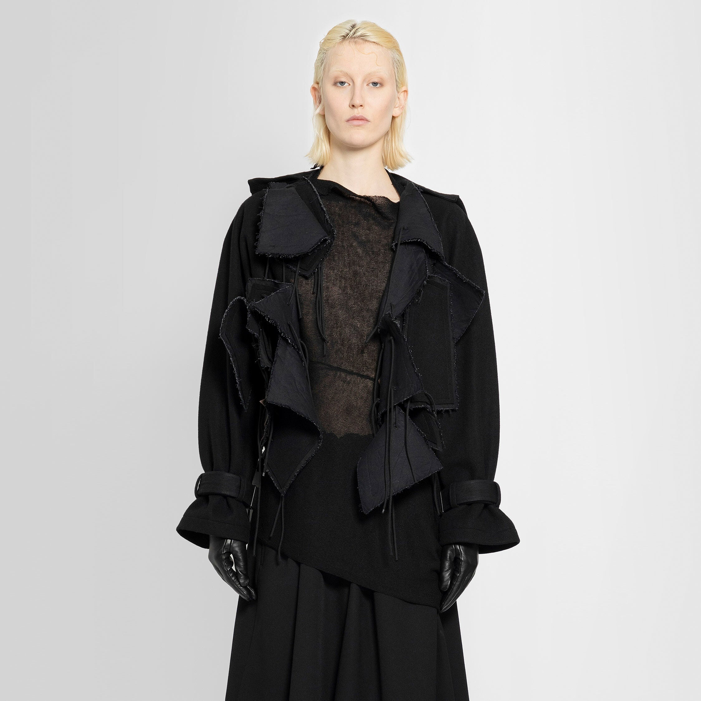 YOHJI YAMAMOTO WOMAN BLACK JACKETS - 7