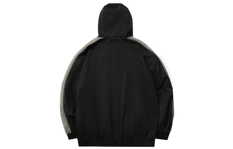Li-Ning Logo Sports Windbreaker 'Black Grey' AFDR153-4 - 2