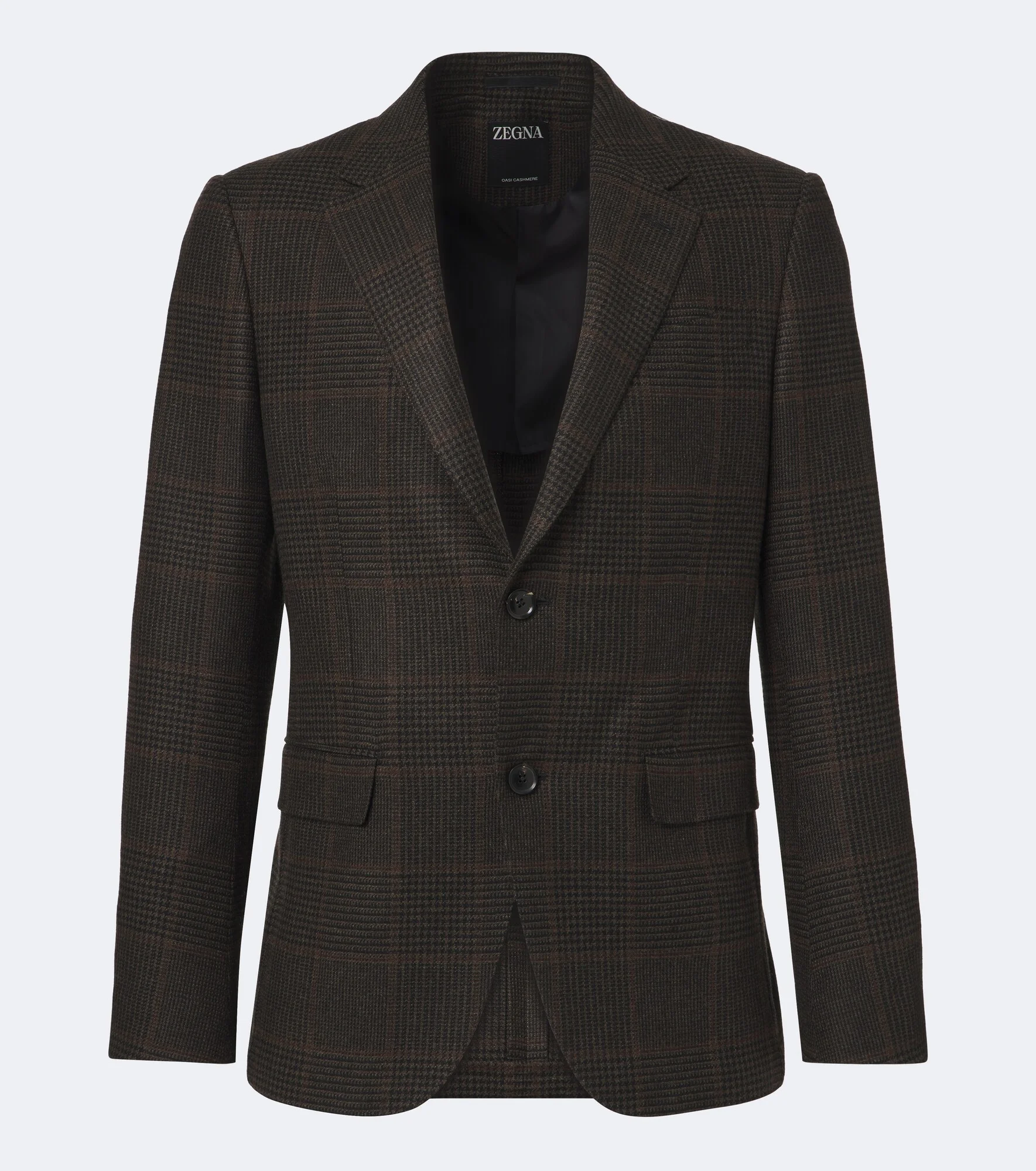 Prince of Wales check cashmere blazer - 1