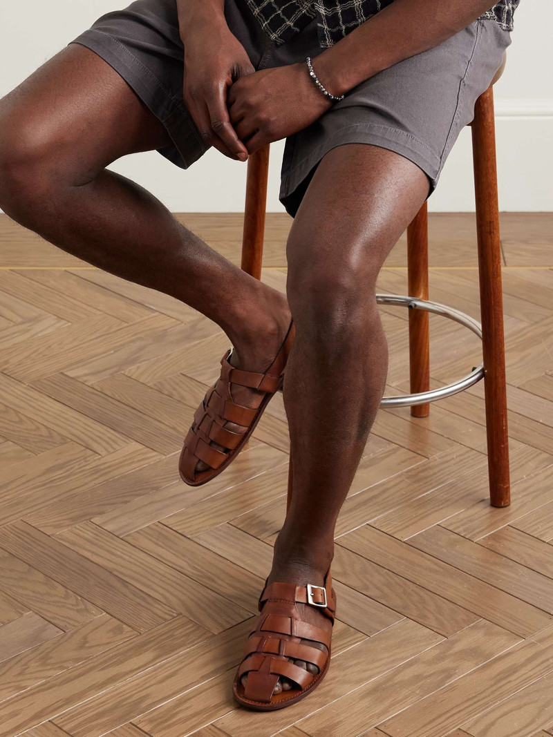 Grenson Quincy Leather Fisherman Sandals outlook