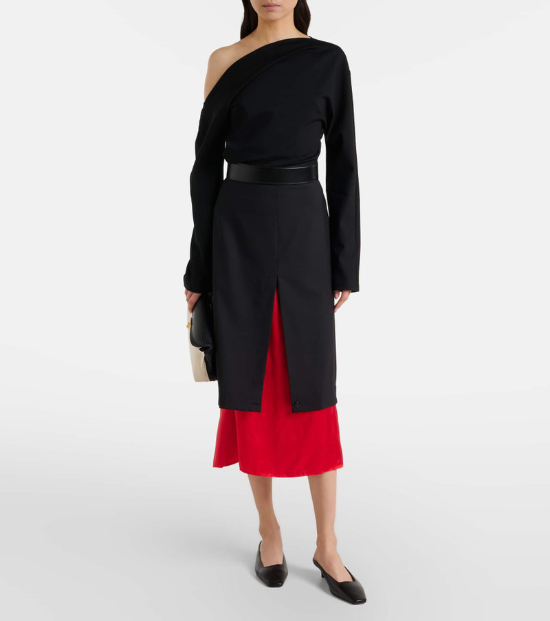 RÓHE Draped one-shoulder top outlook