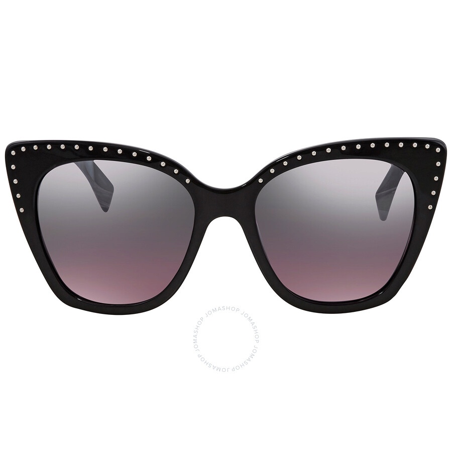 Moschino Silver Violet Mirror Cat Eye Ladies Sunglasses MOS005/S 0BSC E8 53 - 2