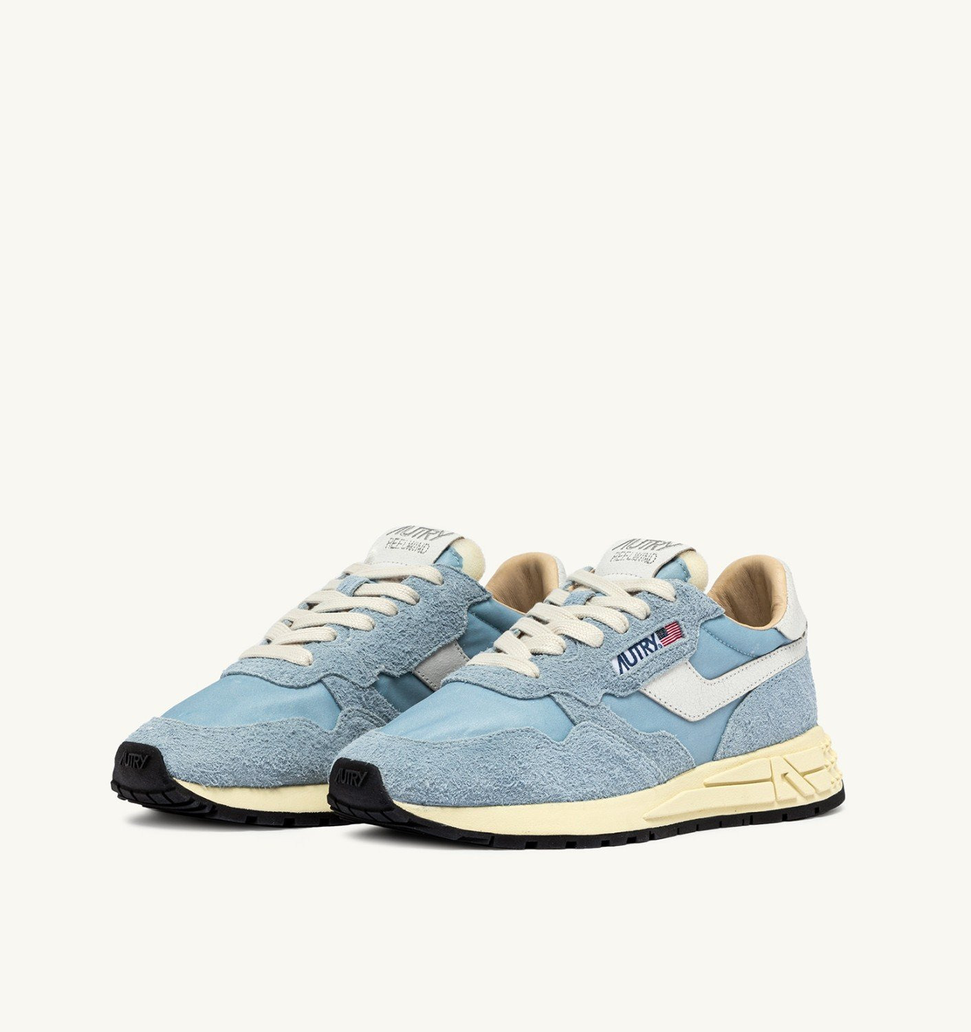 REELWIND LOW SNEAKERS IN CELESTIAL BLUE NYLON AND SUEDE - 2