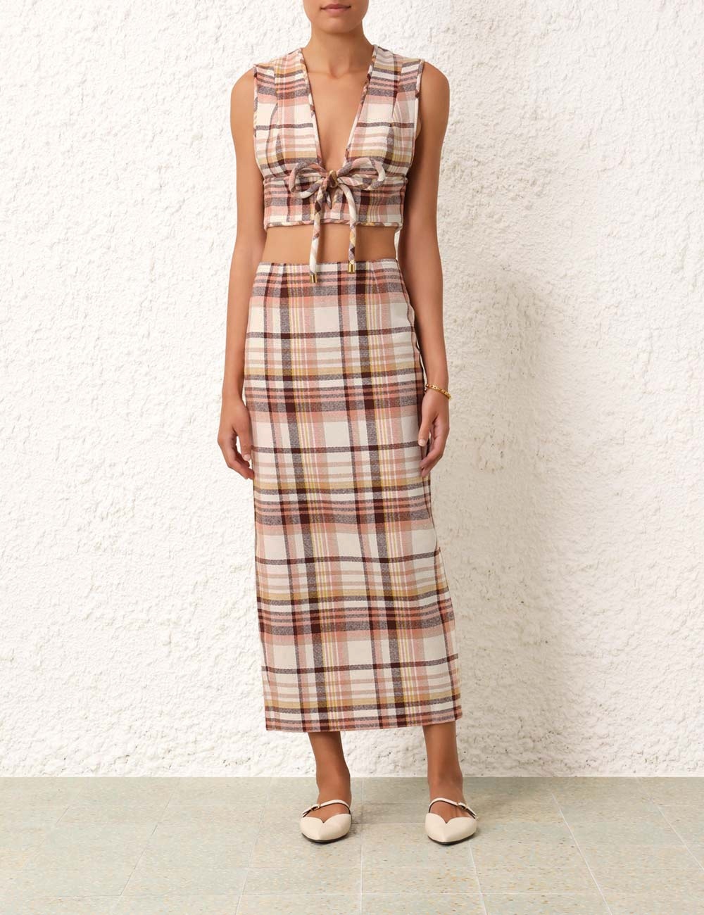 MATCHMAKER CHECK PENCIL SKIRT - 2