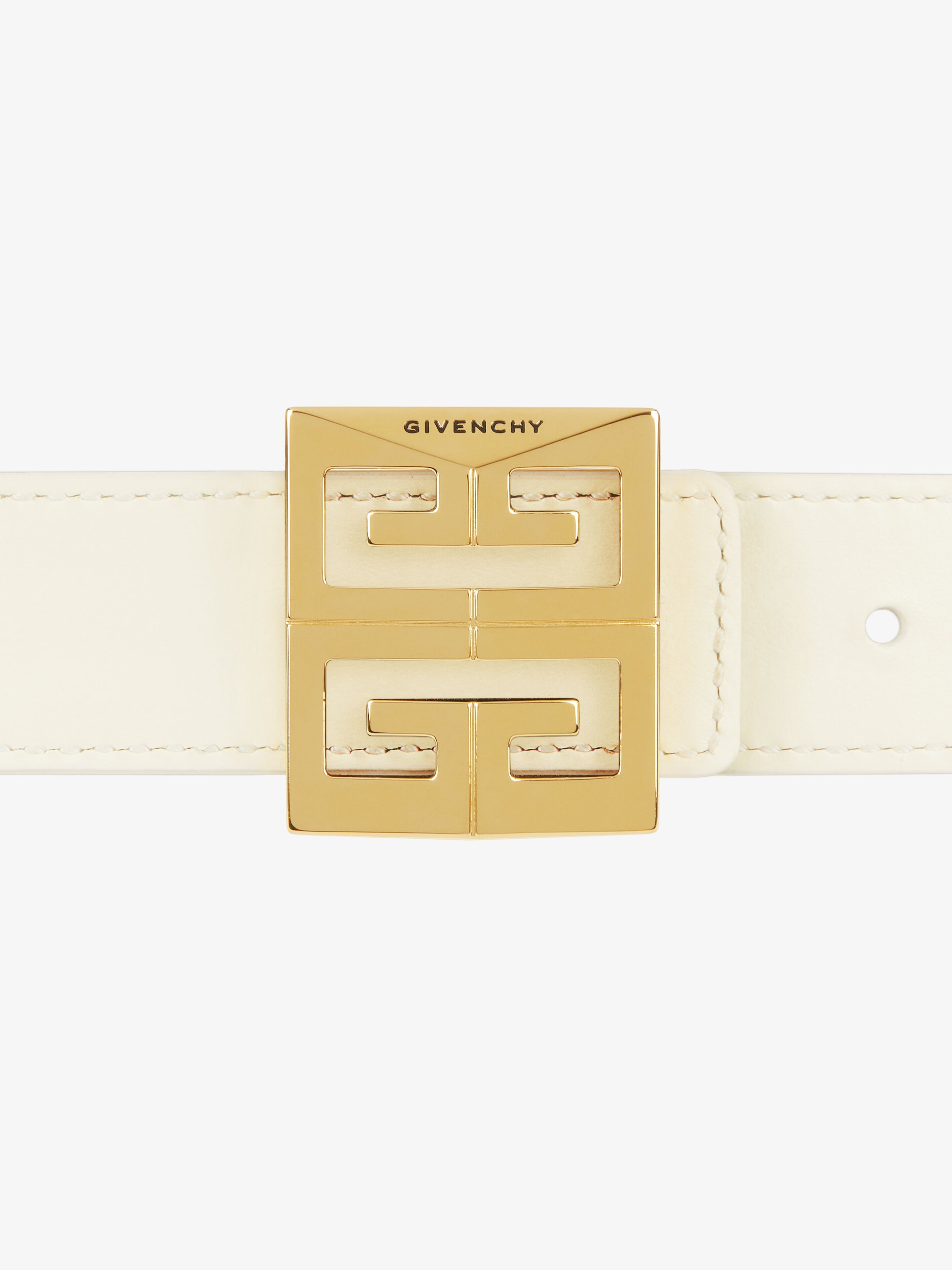 Givenchy White 4G Belt