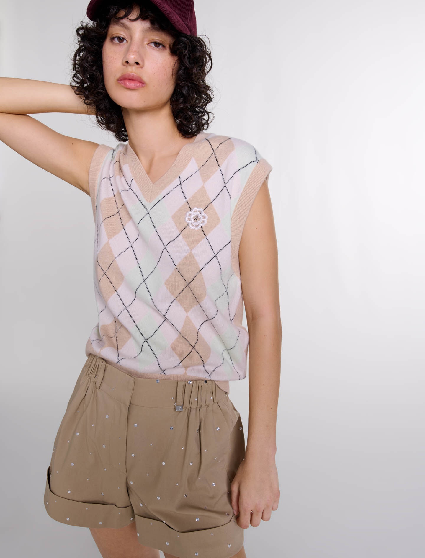 Sleeveless wool blend jumper - 5