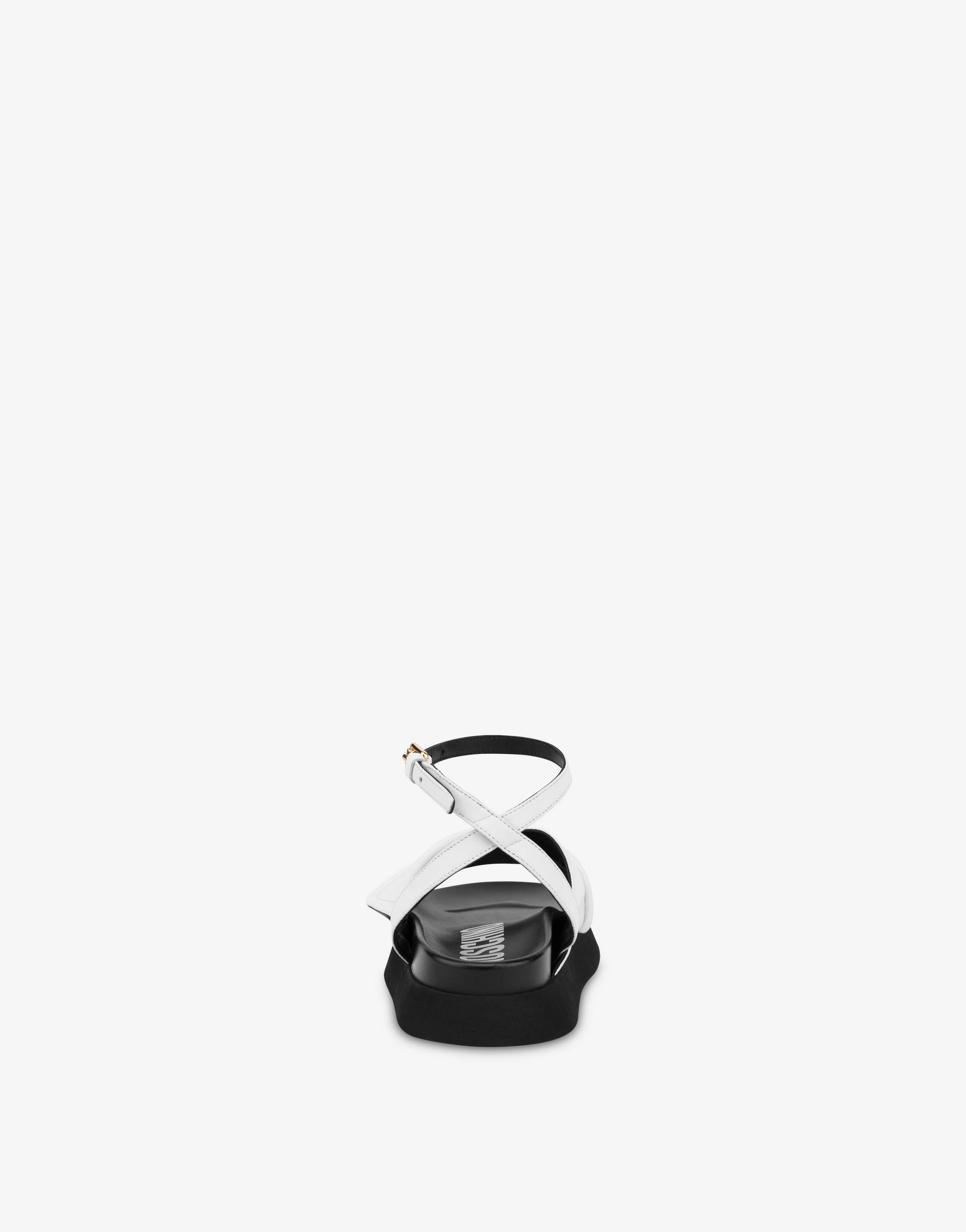 NAPPA LEATHER BIKER LOW SANDALS - 3