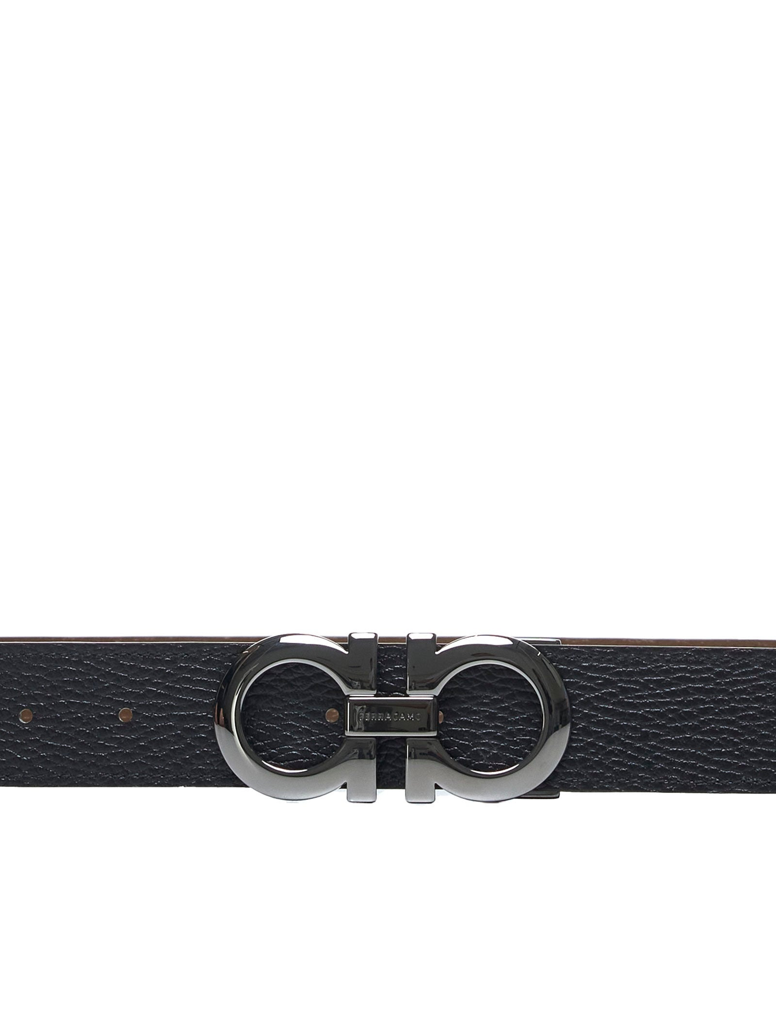 Ferragamo Men Gancini Reversible Leather Belt By Ferragamo - 4