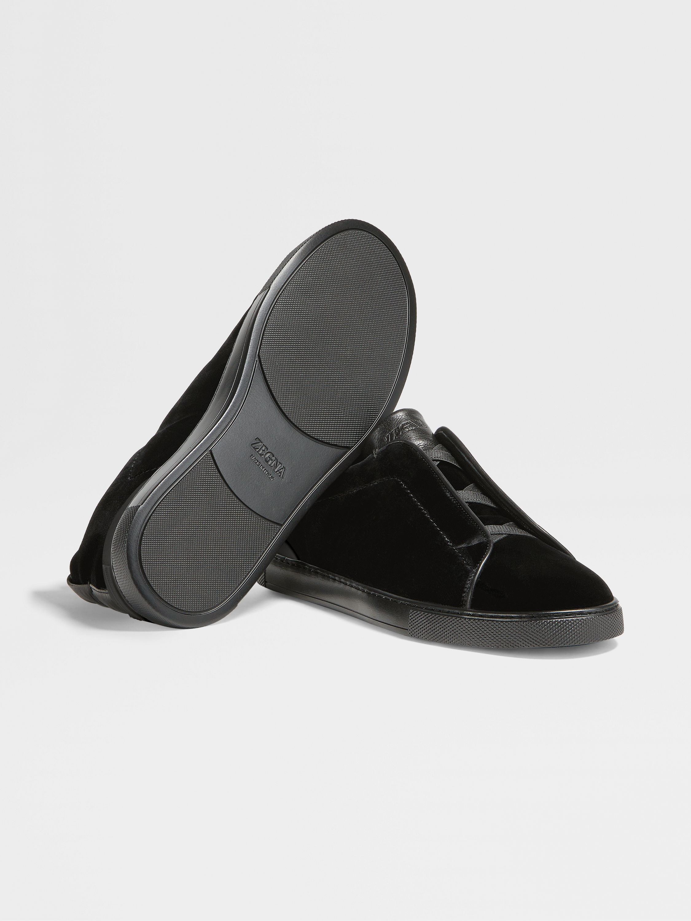 BLACK VELVET TRIPLE STITCH™ SNEAKERS - 5