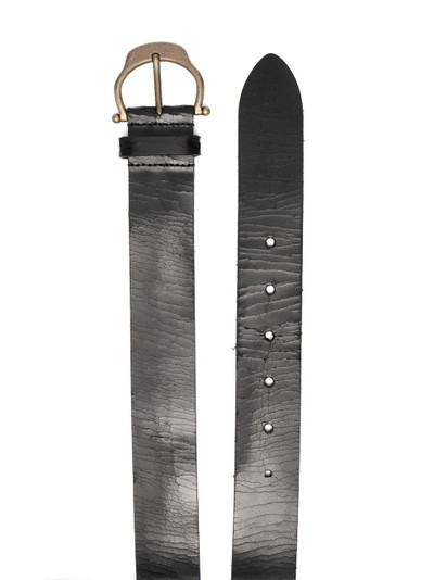 SAINT LAURENT textured-finish buckle-fastening belt outlook