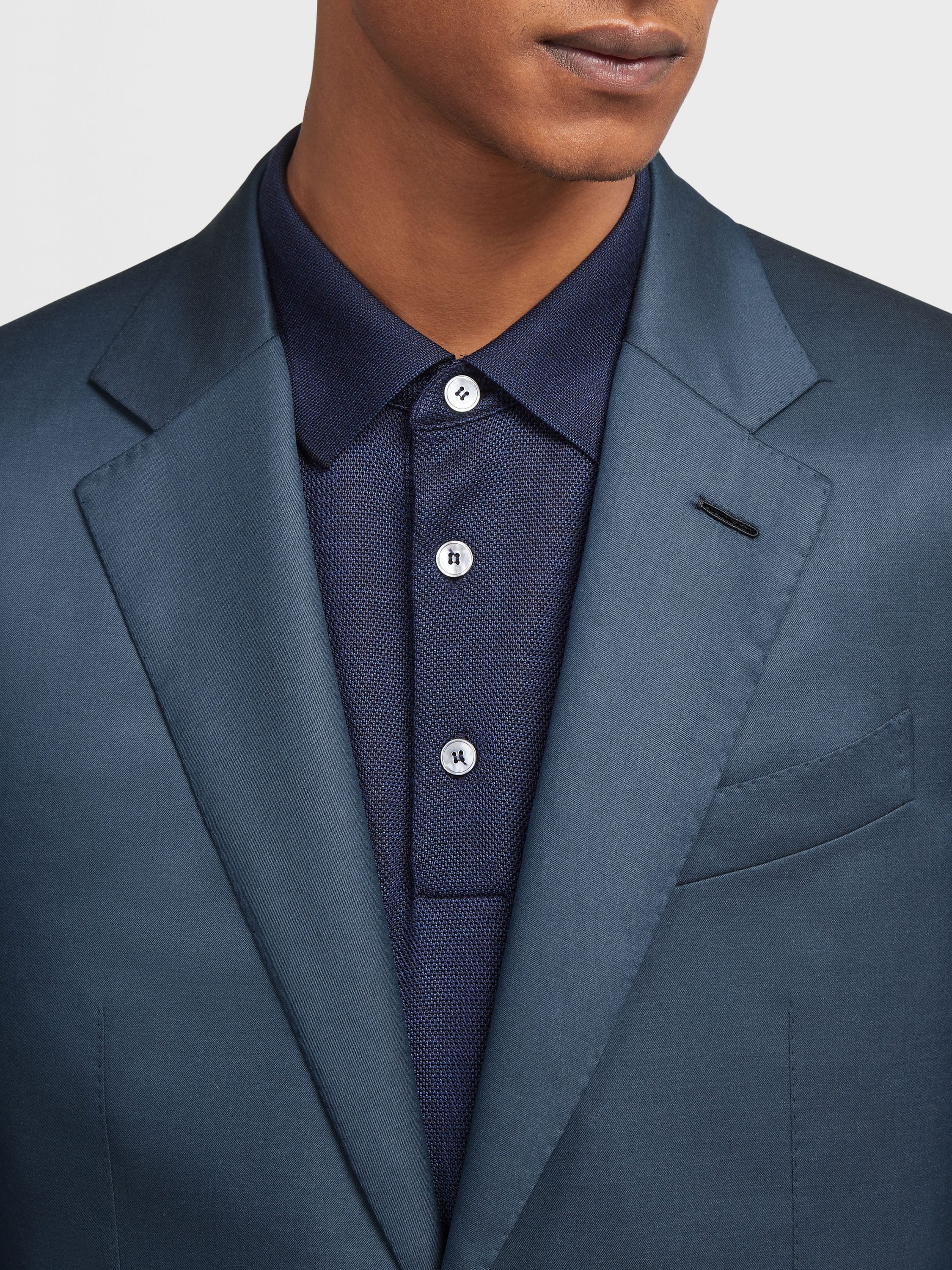 TEAL BLUE CENTOVENTIMILA WOOL SUIT - 3