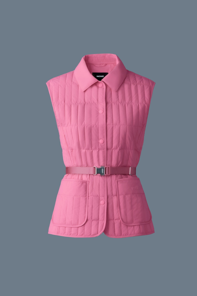 HELIA Light Down Vertical Quilted Vest 1