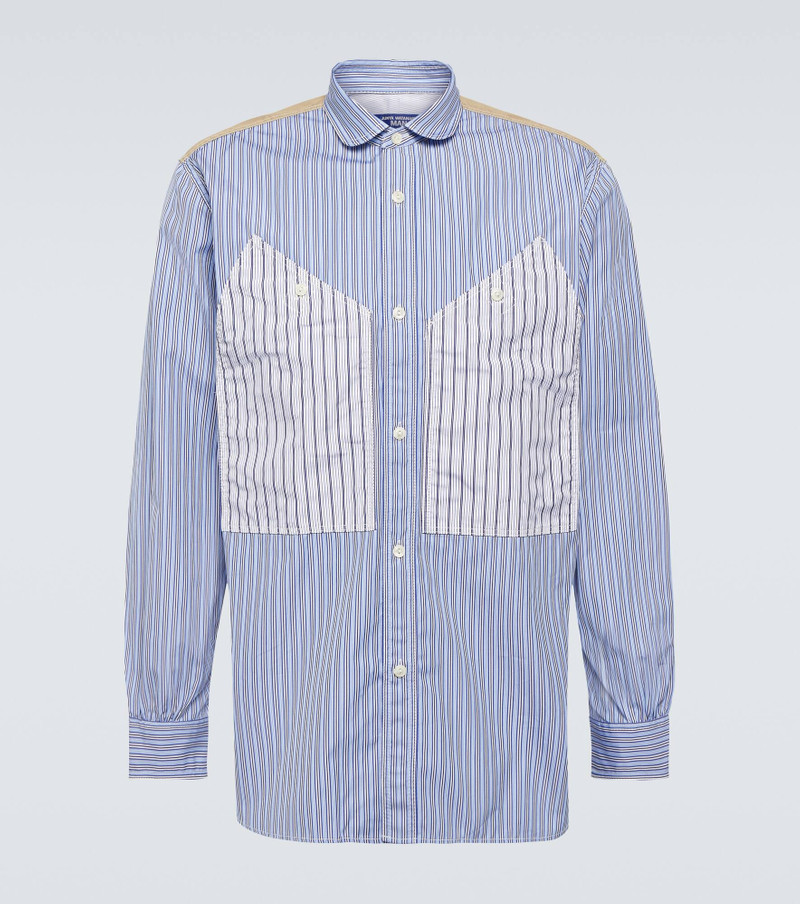 panelled cotton shirt - 1