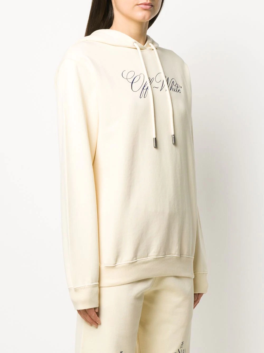 logo-print hoodie - 3