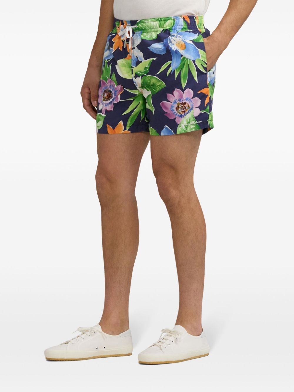 floral-print swim shorts - 4
