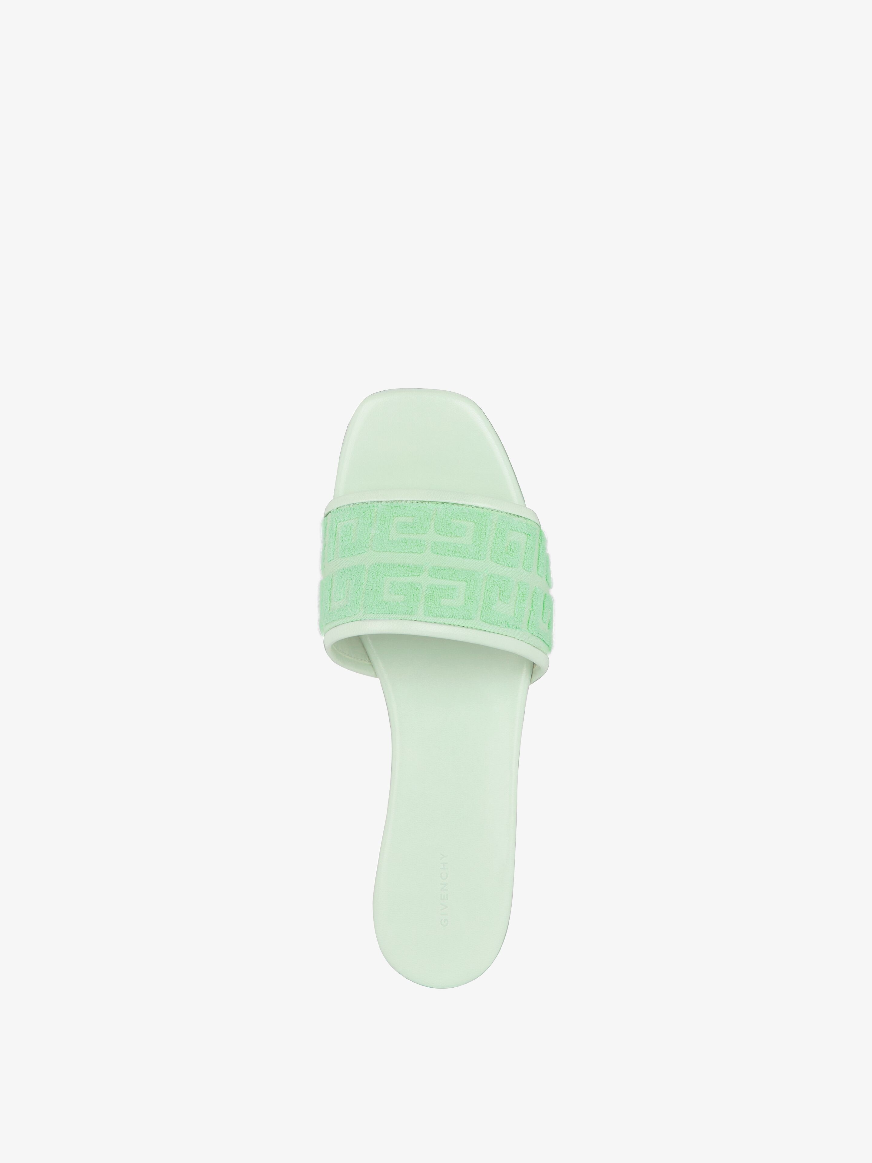 4G FLAT MULES IN 4G COTTON TOWELLING - 4
