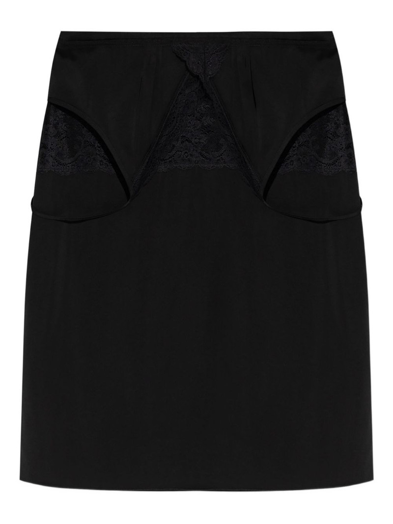 lace-insert slip mini dress 1