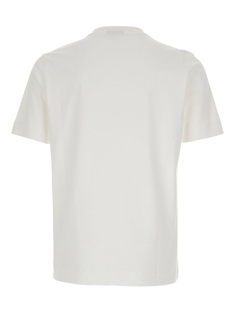 EMPORIO ARMANI logo-embroidery crew-neck T-shirt outlook