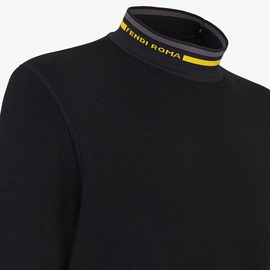 Black wool jumper - 3