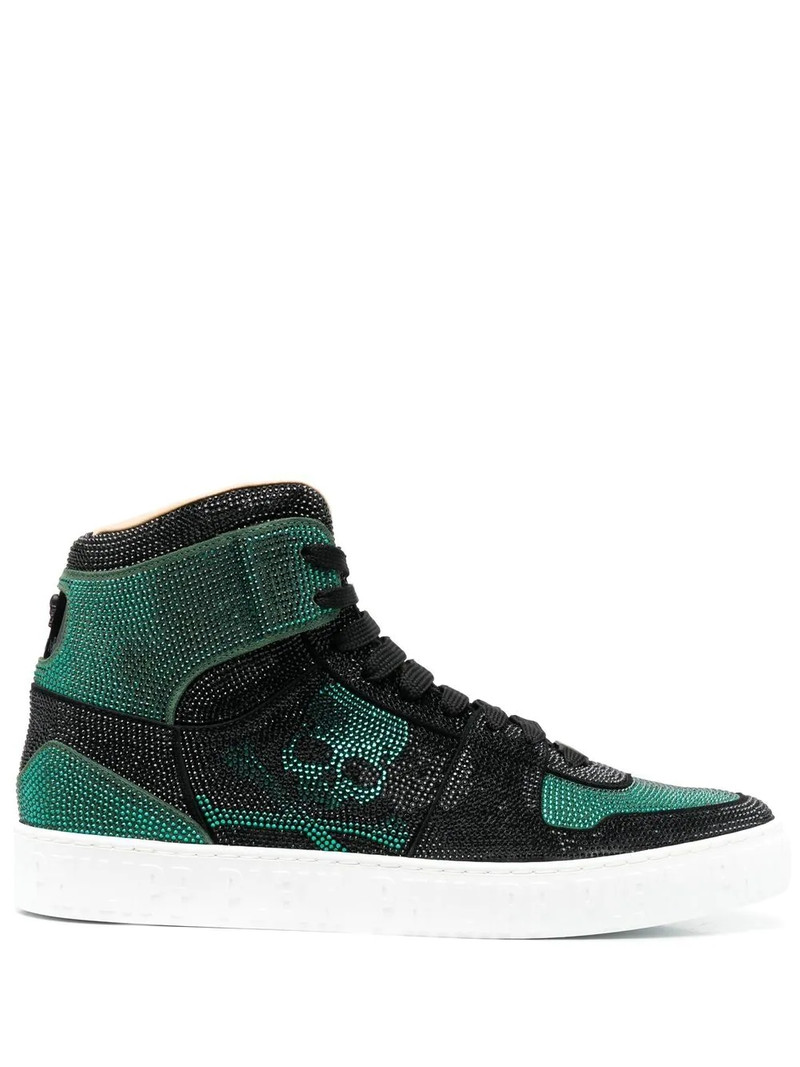 Strass high-top sneakers 1