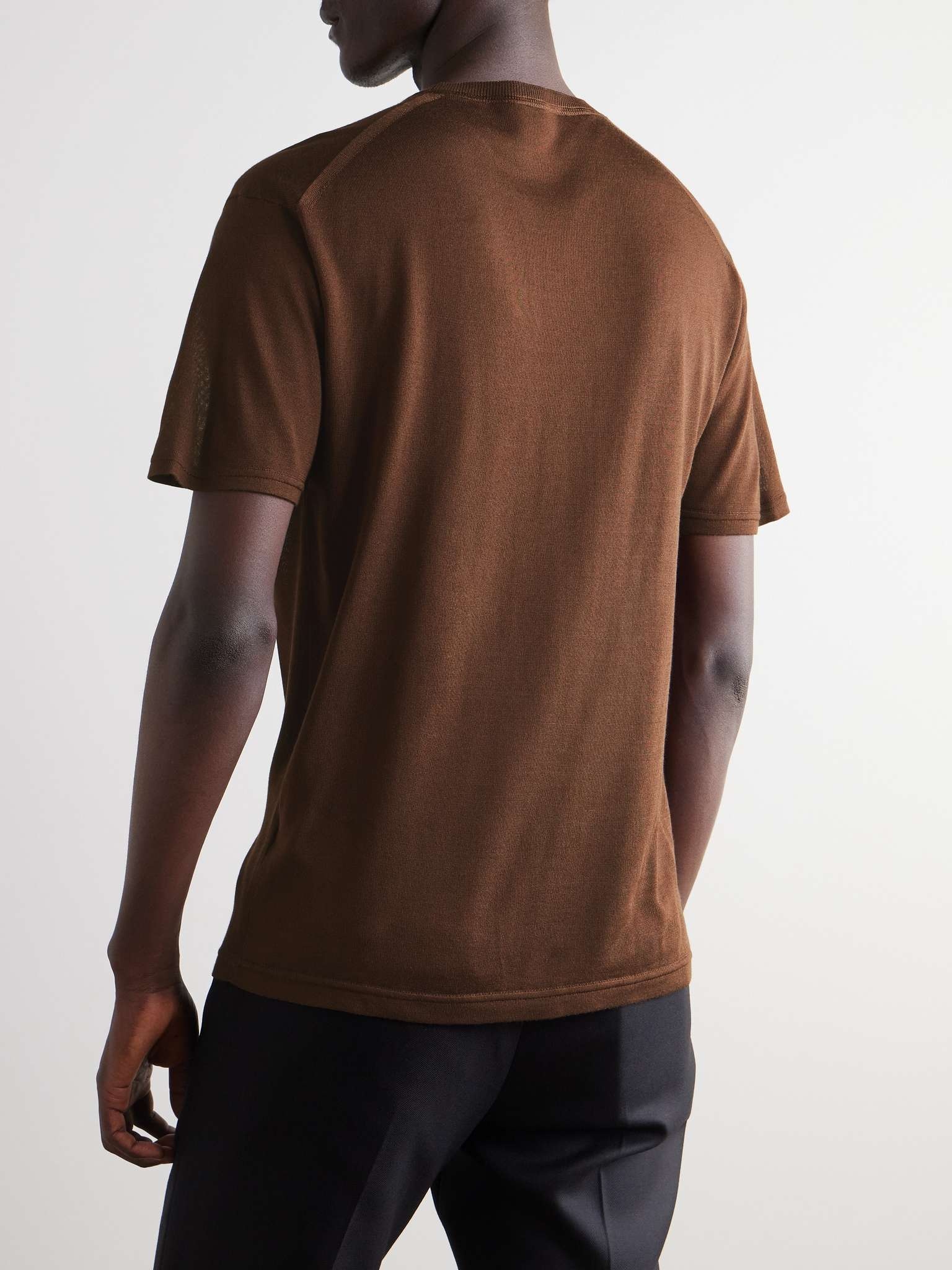 Silk-Blend T-Shirt - 4