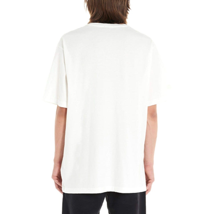 HERON PRESTON Blue Painting Short Sleeve White HMAA001F197600010288 - 4