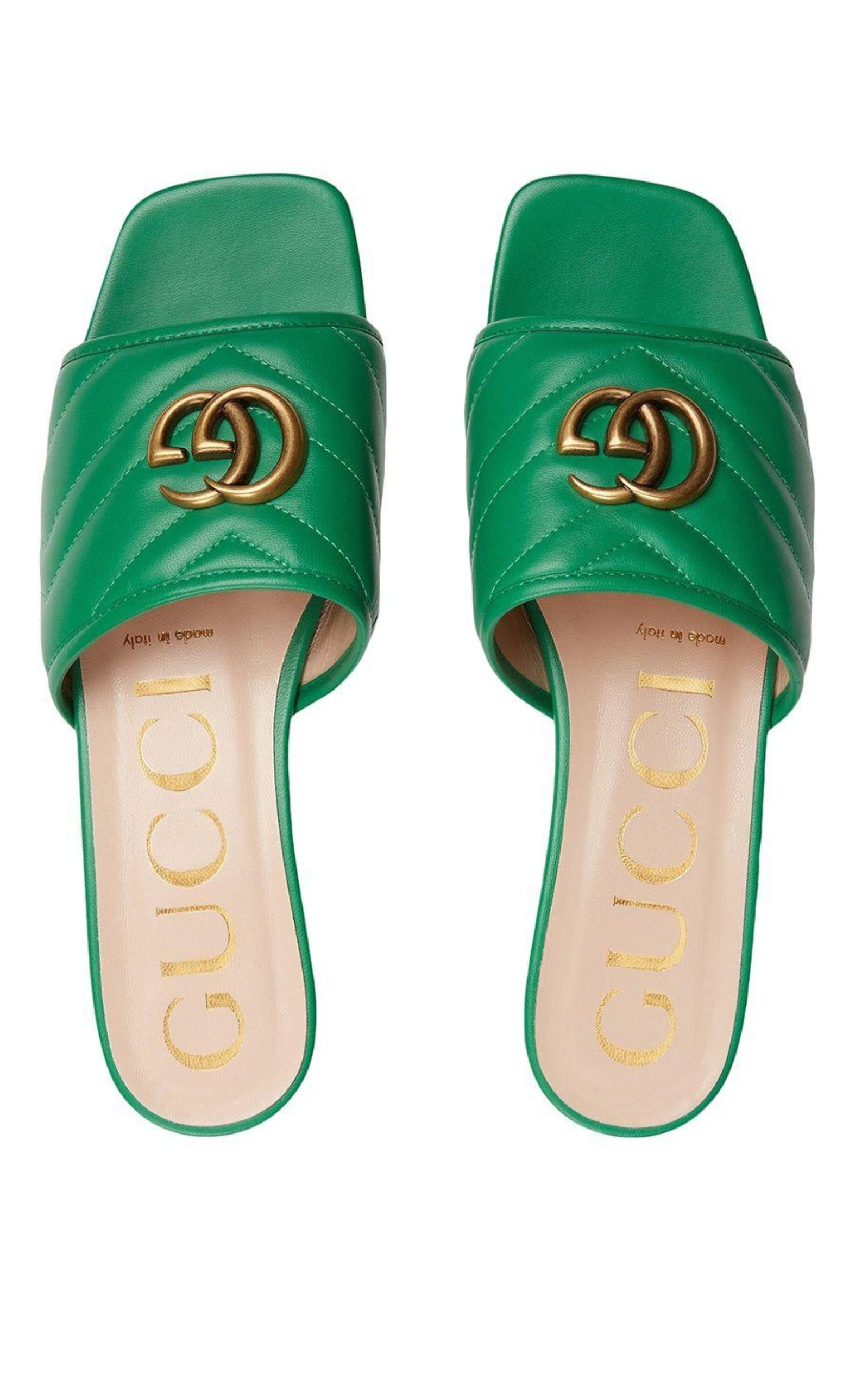 Double G Leather Sandals - 3