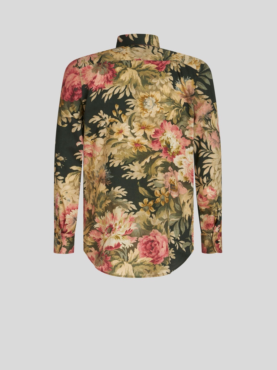 COTTON SHIRT WITH FLORAL PRINT - 2