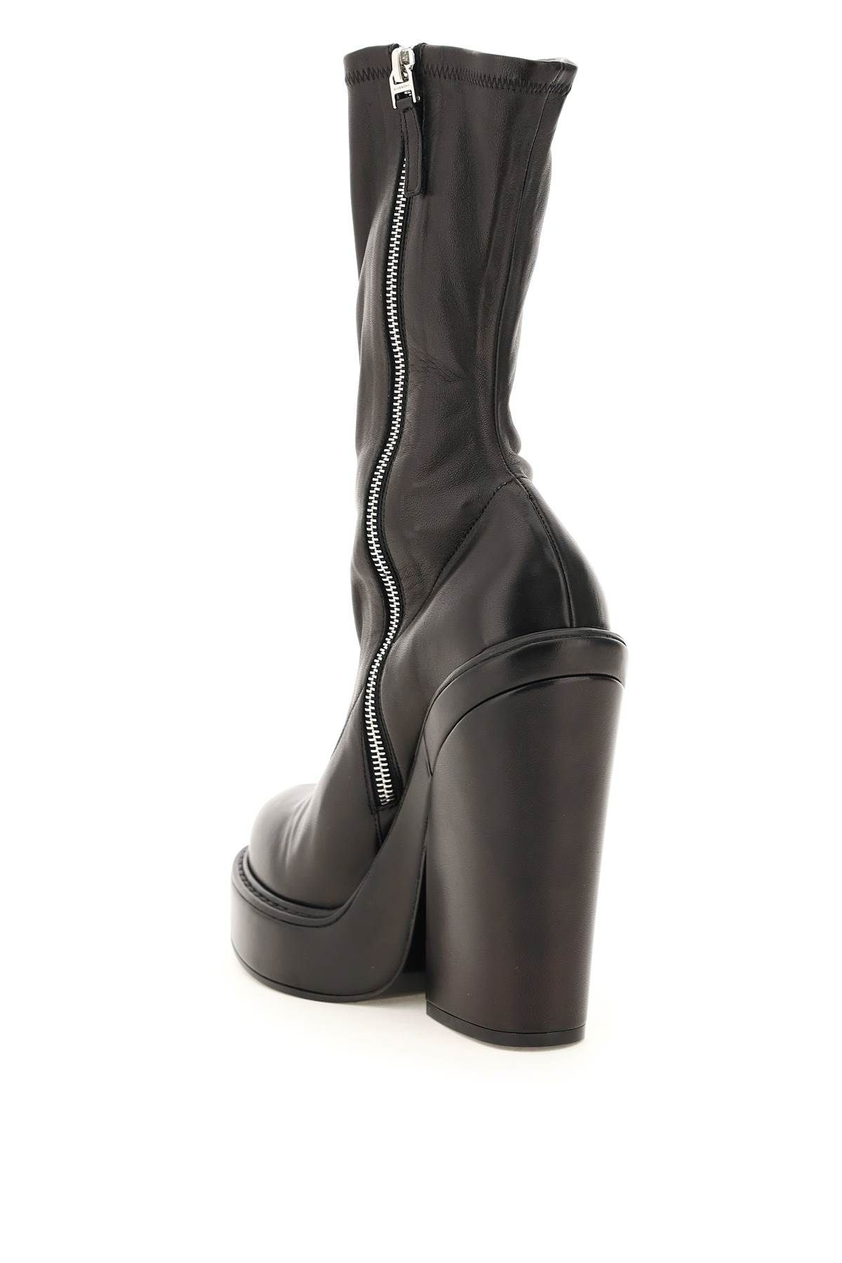 STRETCH LEATHER BOOTS - 2