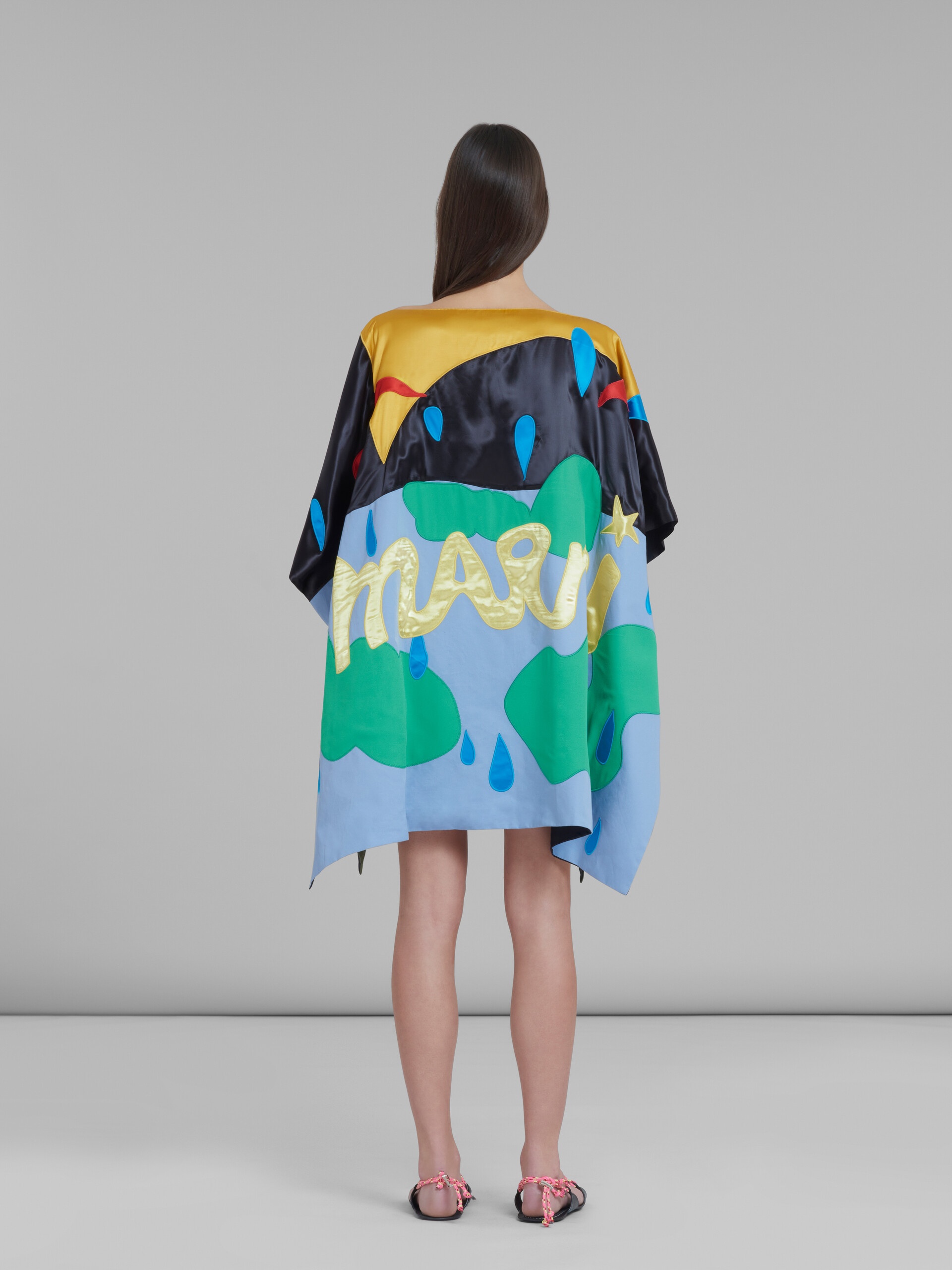 MARNI X NO VACANCY INN - CAPE TOP WITH MULTICOLOUR PATCHWORK MOTIFS - 3