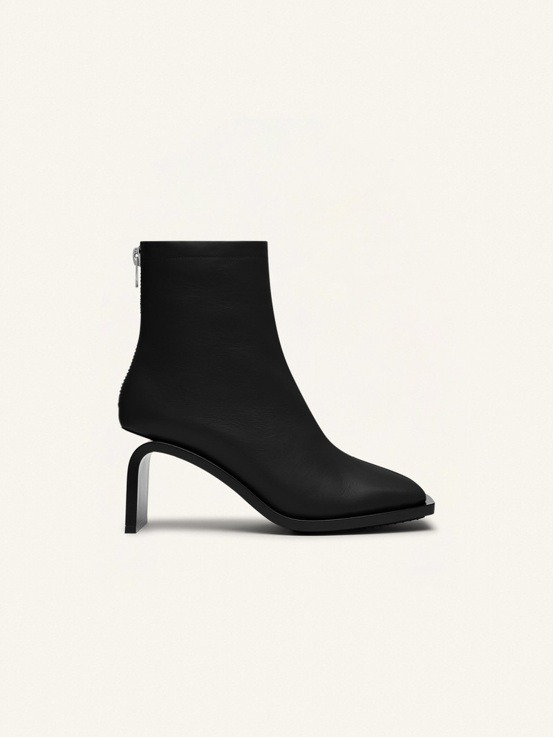 STREAM ZIPPED LEATHER ANKLE BOOTS 1