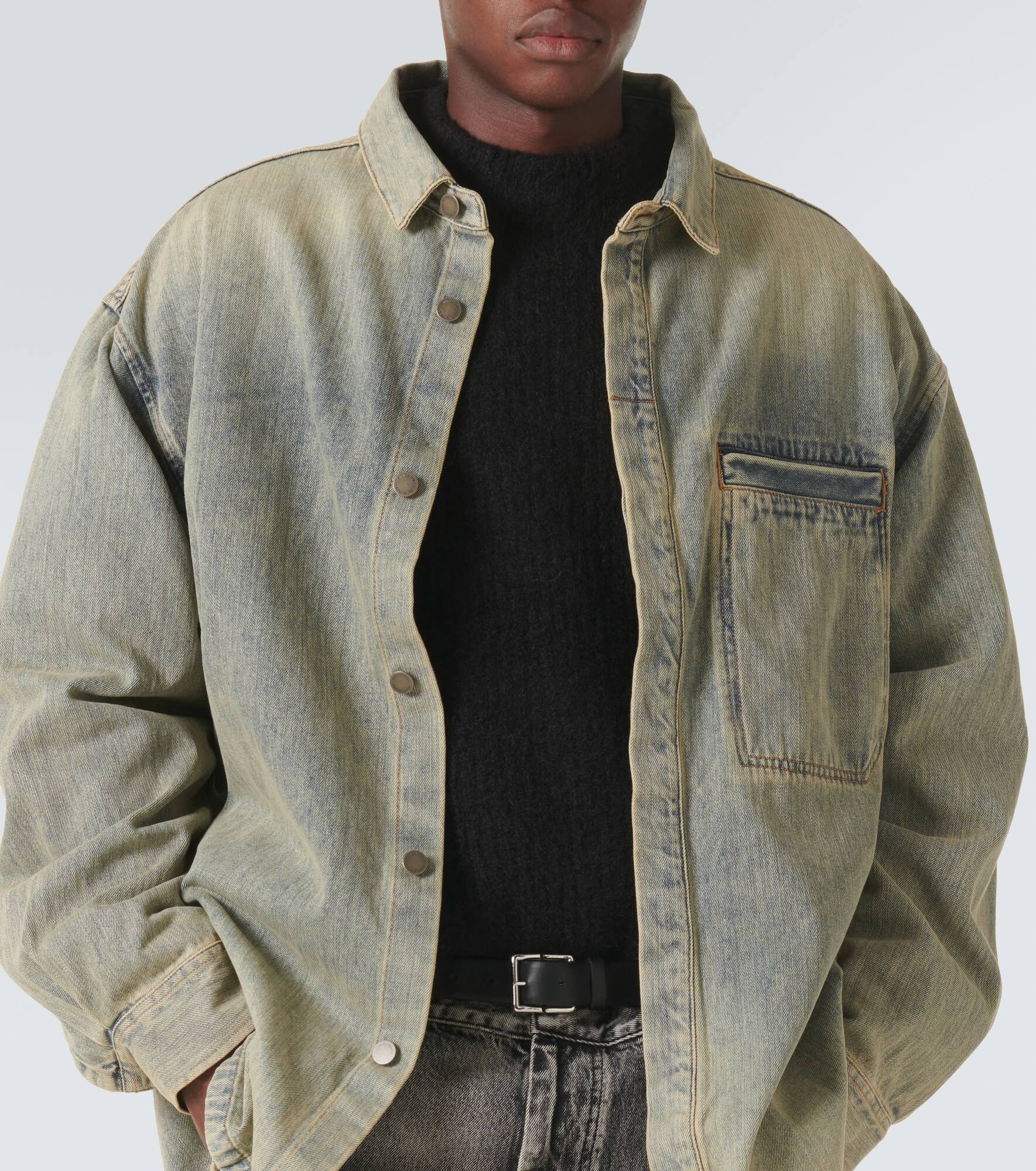 Herculean denim overshirt - 5