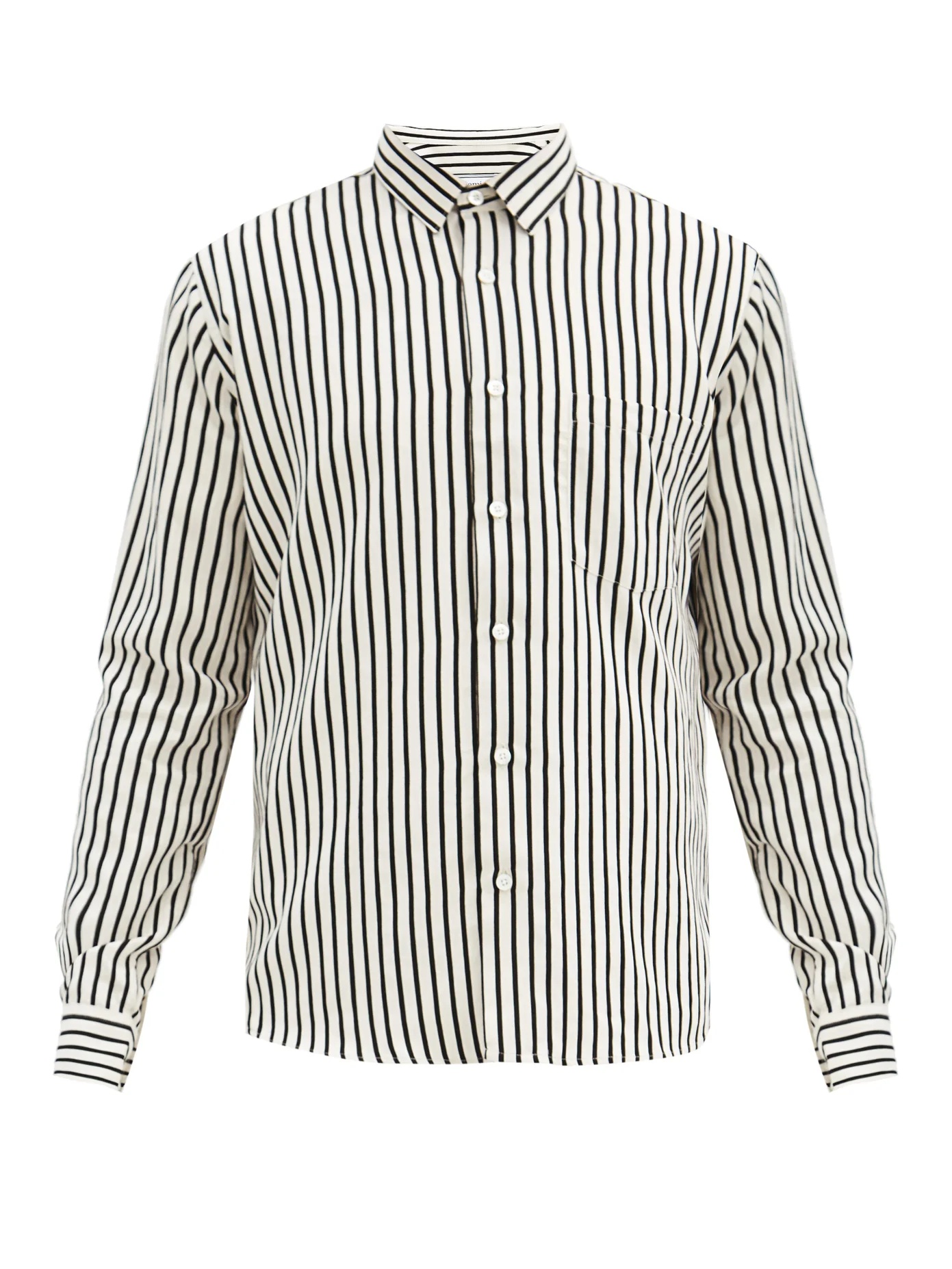 Striped twill shirt - 1