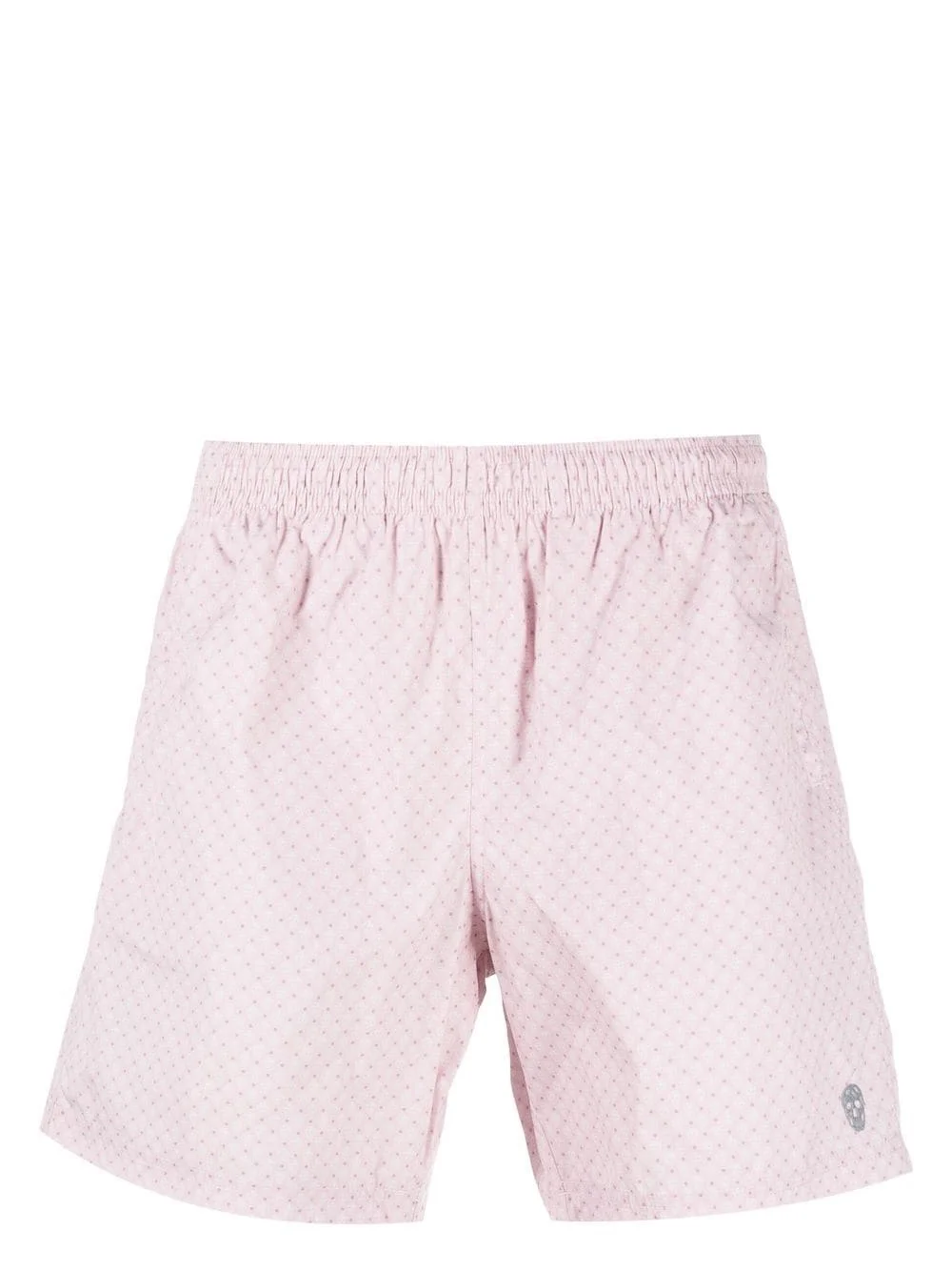 skull-print swim shorts - 1