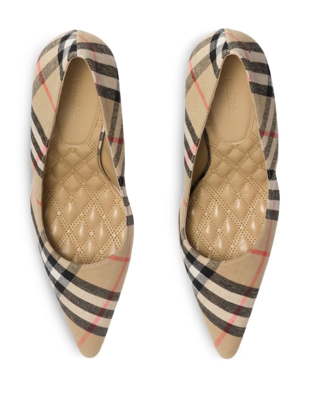 90mm checked Dame pumps​ - 4