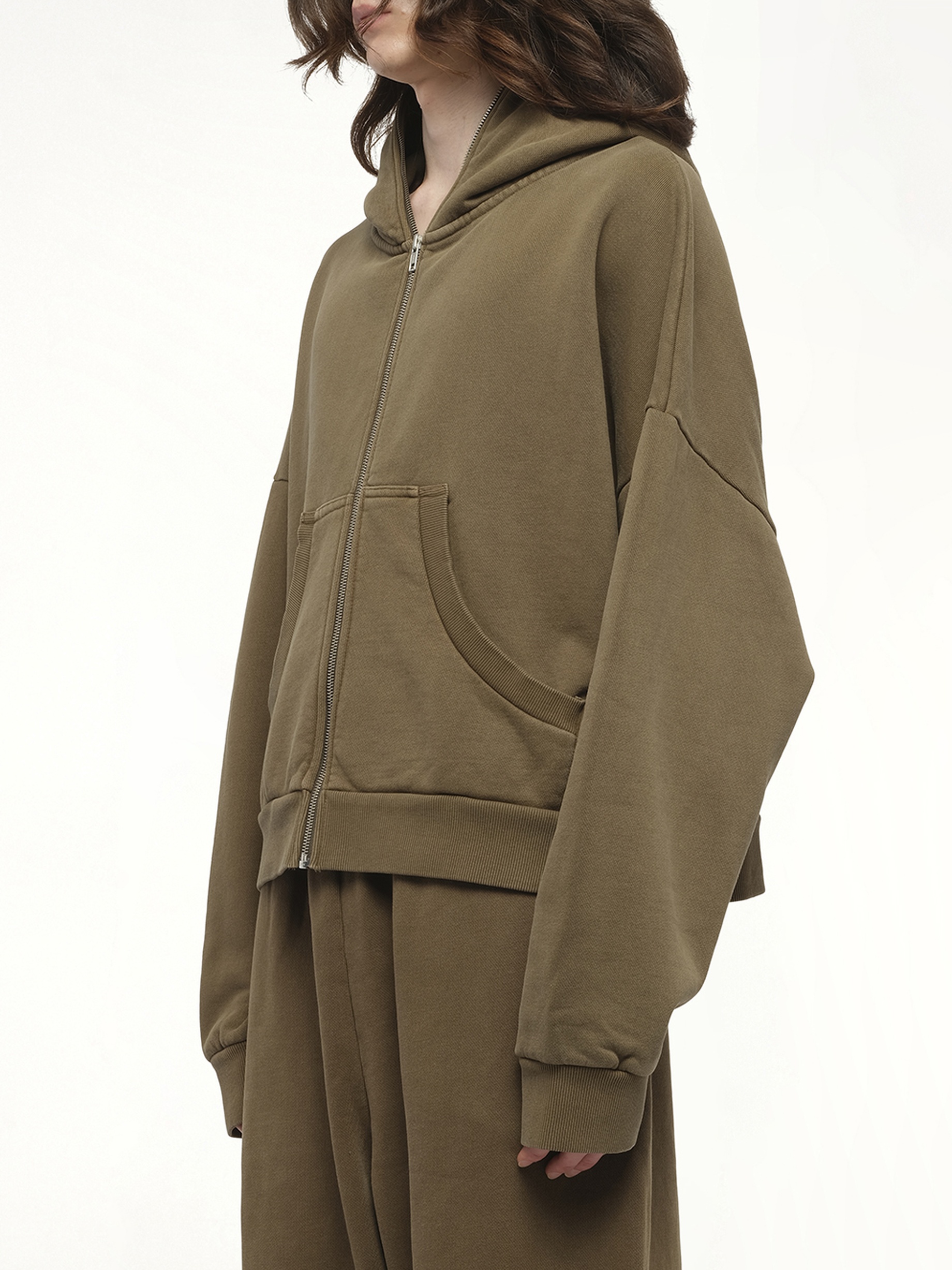 Eternal Zip Hoodie in Military - 5