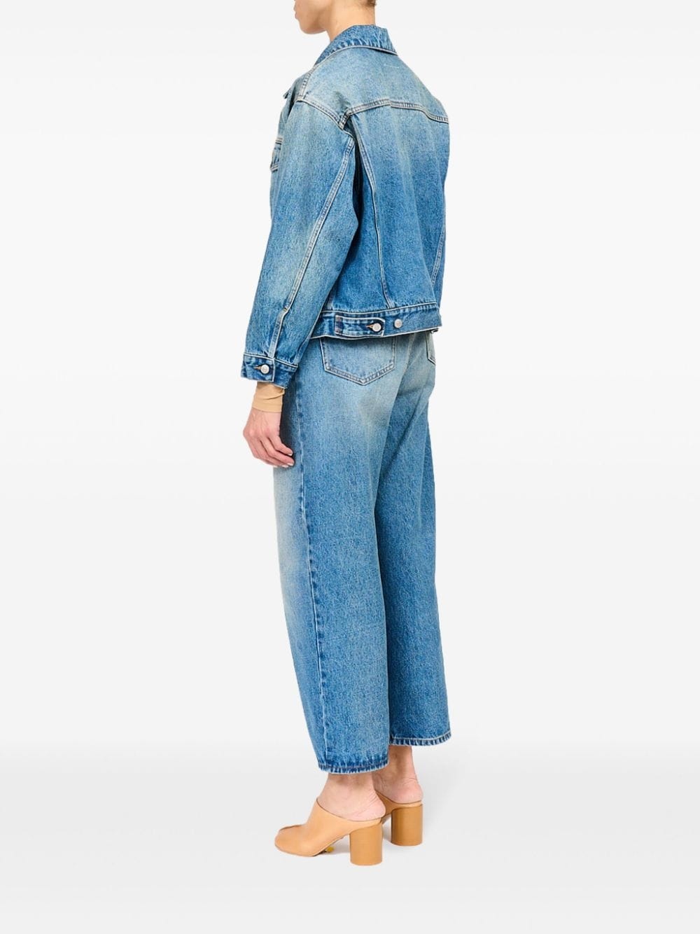 single-stitch denim jacket - 5