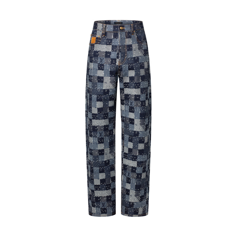 Damier Denim Skate Pants - 1