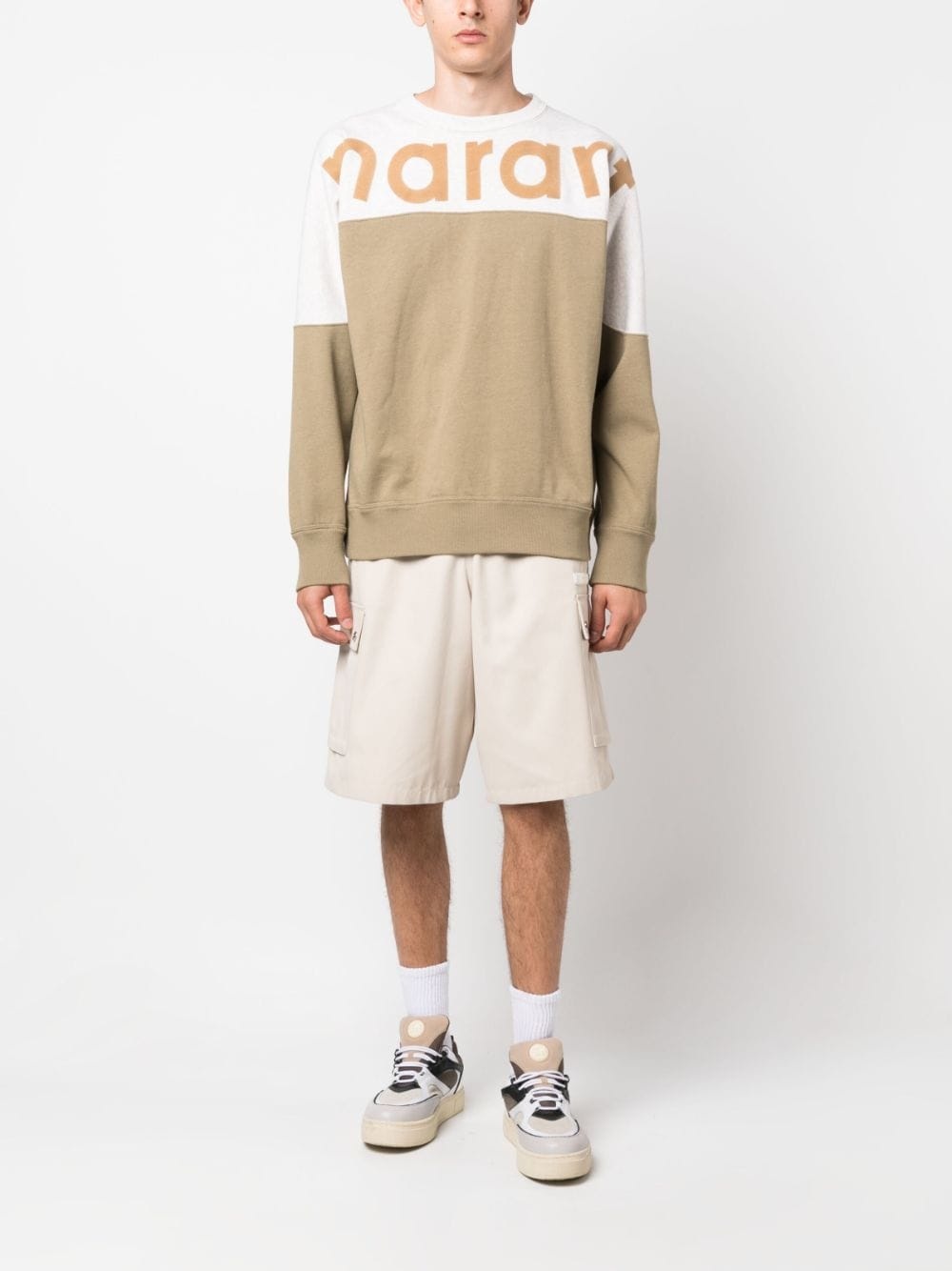 logo-print ribbed sweatshirt - 2