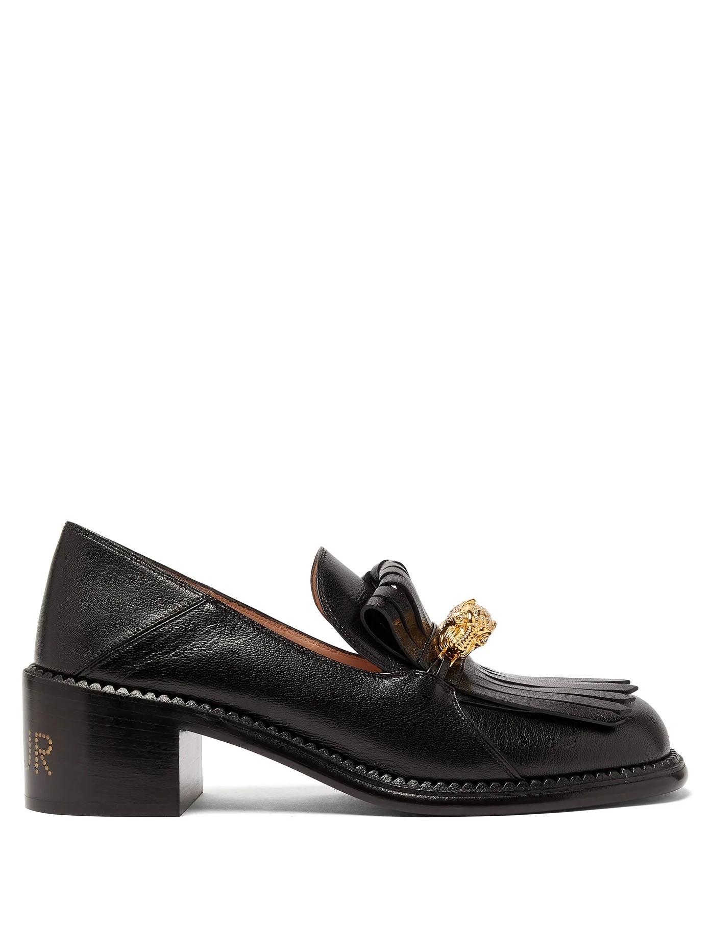 Dora leather heeled loafers - 1