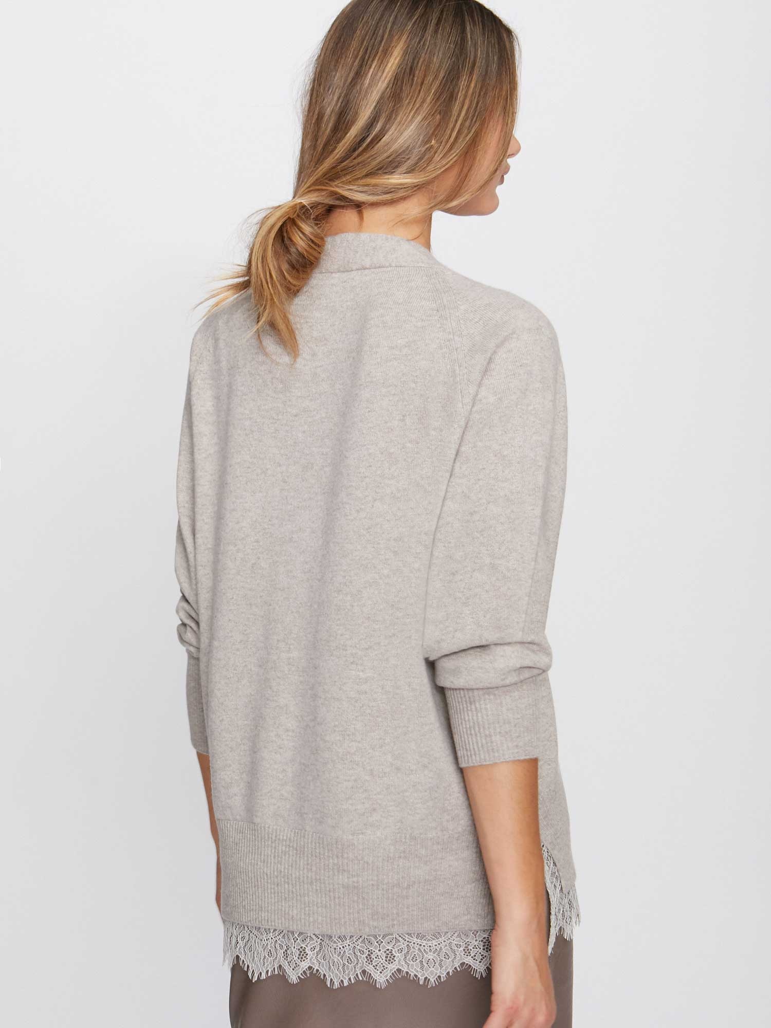 The Lace Vee Looker Pullover - 6