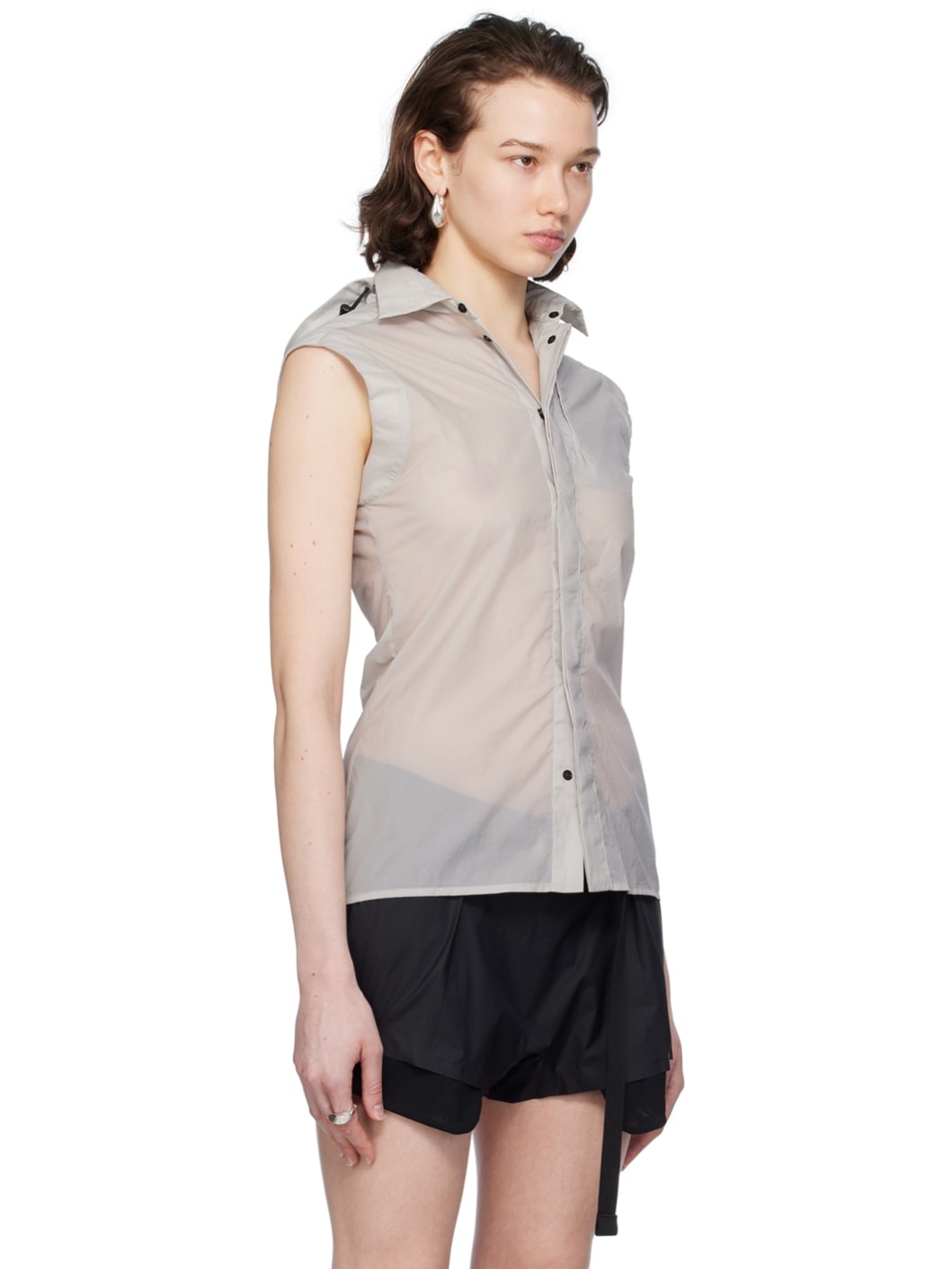 Gray Hood Vest - 2