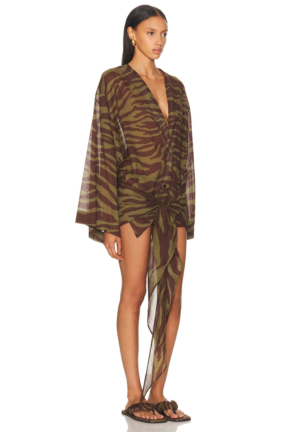 Zebra Printed Mini Dress - 2