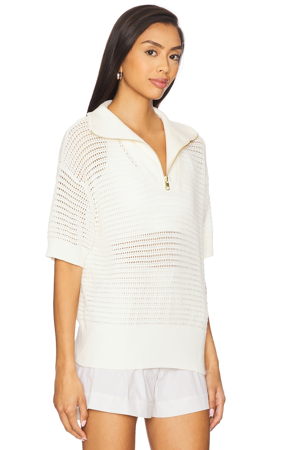 Nali Half Zip Knit Top - 2