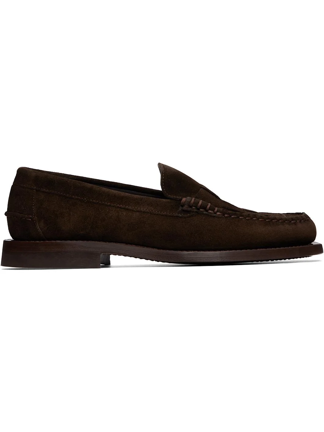 Brown Nombela Suede Loafers - 1