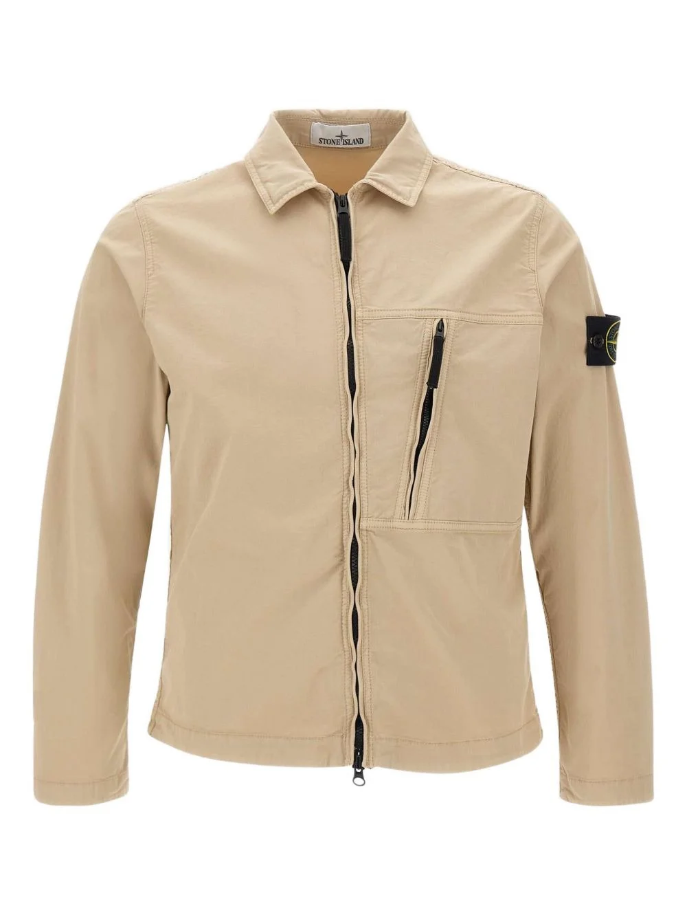 zip-front shirt jacket - 1